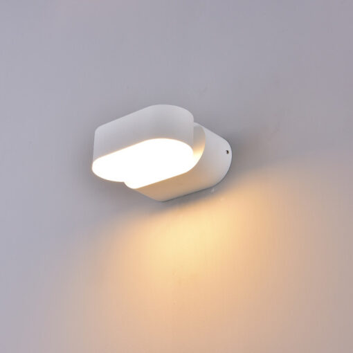 LED Φωτιστικό Τοίχου Περιστρεφόμενο 5W V-TAC Λευκό Αδιάβροχο IP65 Θερμό  3000Κ – 218286