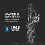LED Κολονάκι Φωτιστικό 10W V-TAC 86cm Αδιάβροχο IP65 Μαύρο Θερμό 3000K – 8331