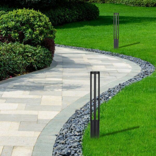 LED Κολονάκι Φωτιστικό 10W V-TAC 86cm Αδιάβροχο IP65 Μαύρο Θερμό 3000K – 8331