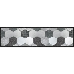 Grey Exagons – L διάδρομος βινυλίου Ango – 83610