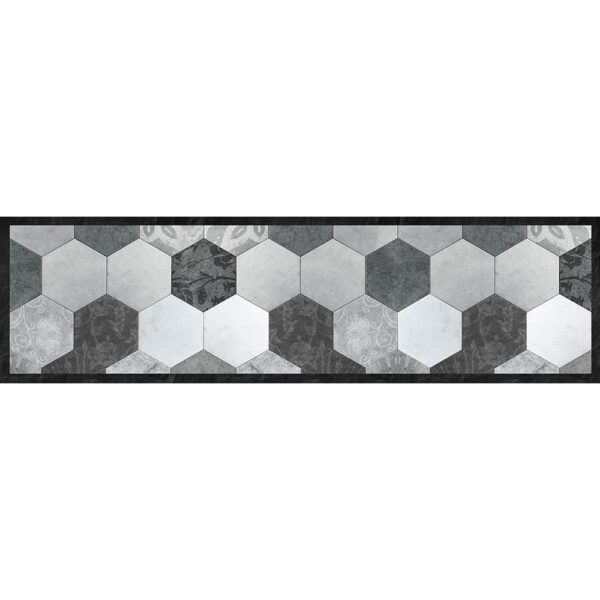 Grey Exagons – L διάδρομος βινυλίου Ango – 83610