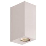 ΑΠΛΙΚΑ ΤΟΙΧΟΥ UP-DOWN ΤΕΤΡΑΓΩΝΗ GU10 IP54 ΛΕΥΚΗ EUROLAMP 145-82074