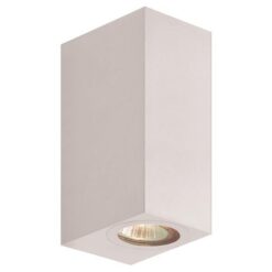 ΑΠΛΙΚΑ ΤΟΙΧΟΥ UP-DOWN ΤΕΤΡΑΓΩΝΗ GU10 IP54 ΛΕΥΚΗ EUROLAMP 145-82074