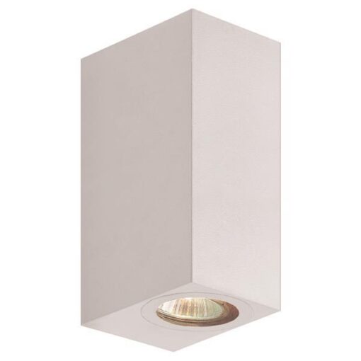 ΑΠΛΙΚΑ ΤΟΙΧΟΥ UP-DOWN ΤΕΤΡΑΓΩΝΗ GU10 IP54 ΛΕΥΚΗ EUROLAMP 145-82074