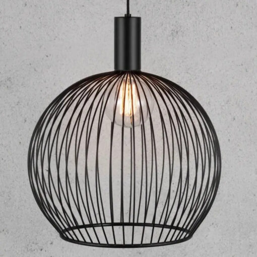 Κρεμαστό Φωτιστικό DFTP  Aver 30 1xE27 Μαύρου Χρώματος – 84243003