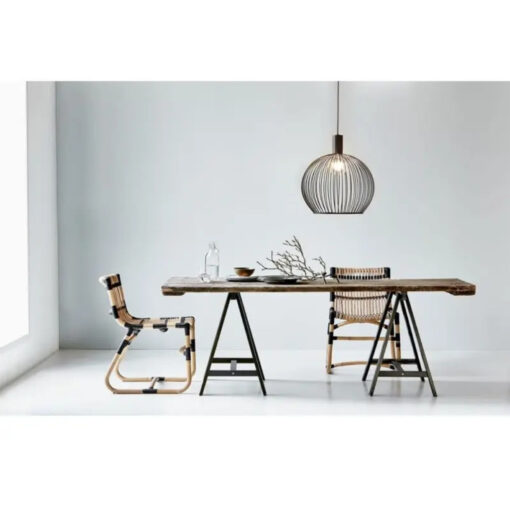 Κρεμαστό Φωτιστικό DFTP  Aver 30 1xE27 Μαύρου Χρώματος – 84243003