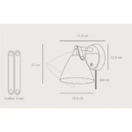 Επιτοίχιο Φωτιστικό DFTP  Strap 15 1xGU10 Λευκού Χρώματος – 84291001