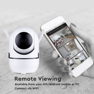 1080P IP Wi-Fi Camera εσωτερικού χώρου Περιστρεφόμενη με Αυτόματη Παρακολούθηση και Νυχτερινή Λήψη V-TAC – 8439