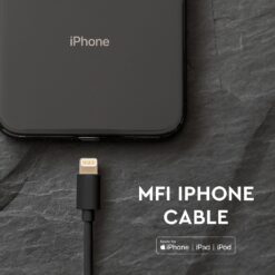 Καλώδιο Iphone 1.5m Μαύρου Χρώματος Με MFI V-TAC – 8452