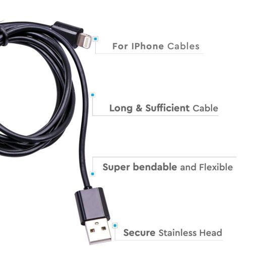 Καλώδιο Iphone 1.5m Μαύρου Χρώματος Με MFI V-TAC – 8452