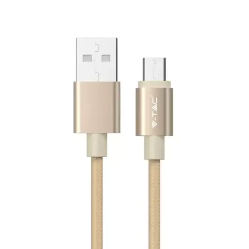 Καλώδιο Micro USB χρυσό 1m Platinum Series V-TAC – 8490