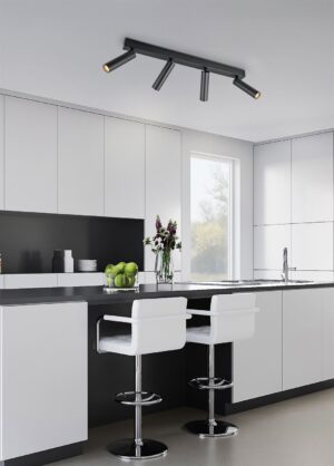 LED Spot Φωτιστικό Οροφής Μαύρο Ματ AMBALA 22W 2000lm CCT Step Dimmable Trio Lighting – 849210432