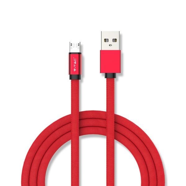 Καλώδιο Micro USB κόκκινο 1m Ruby Series V-TAC – 8497
