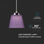 Κρεμαστό Φωτιστικό LED 7W 4000K Μώβ Χρώματος  V-TAC – 8504