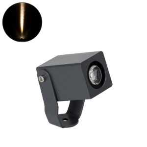 GloboStar® TREELIGHT-TREEMARO 90472 Σποτ Φωτισμού Ειδικό για Φυτά – Δέντρα LED 3W 330lm 8° DC 24V Αδιάβροχο IP67 Μ3.5 x Π6.4 x Υ10cm Θερμό Λευκό 2700K – Γκρι Ανθρακί – 3 Years Warranty