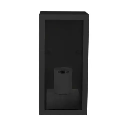 Επιτοίχιο φωτιστικό κήπου E27 IP44 Aluminum + Glass με Μαύρο σώμα V-TAC – 8517