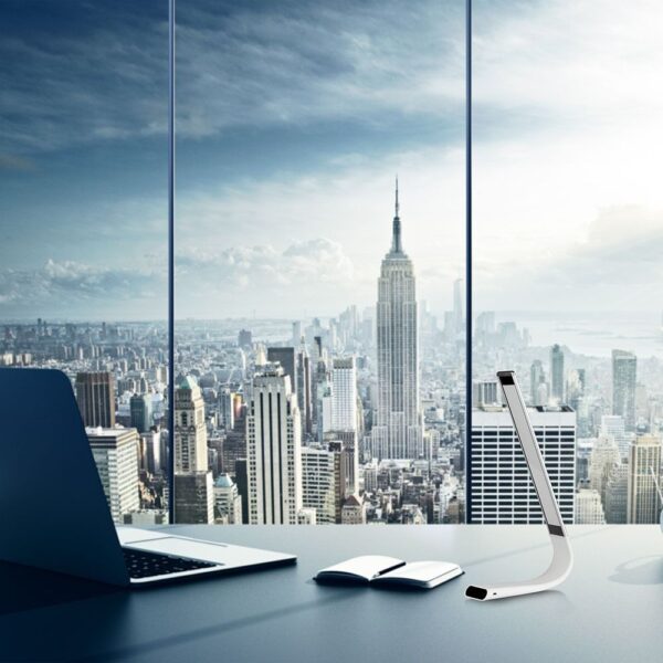 Φορητό Φωτιστικό Γραφείου LED Λευκό 6.5W Dimmable Αφής V-TAC 120° 110lm με Μπαταρία & Εναλλαγή Χρωμάτων Φωτισμού – 8520