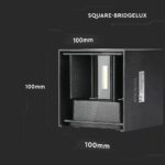 Επιτοίχιο Φωτιστικό Up-Down LED 11W V-TAC Μαύρο ΙP65 Θερμό Λευκό 3000K -218529