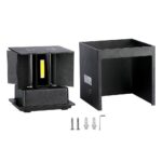 Επιτοίχιο Φωτιστικό Up-Down LED 11W V-TAC Μαύρο ΙP65 Θερμό Λευκό 3000K -218529