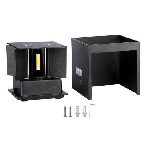 Επιτοίχιο Φωτιστικό Up-Down LED 11W V-TAC Μαύρο ΙP65 Θερμό Λευκό 3000K -218529