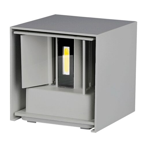 Επιτοίχιο Φωτιστικό Up-Down LED Γκρι ΙP65 Αλουμίνιο V-TAC 11W 4000K Φυσικό – 218532