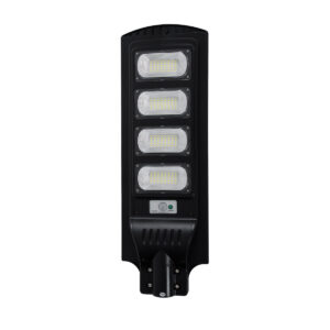 GloboStar® STREETA 85344 Professional LED Solar Street Light Αυτόνομο Ηλιακό Φωτιστικό Δρόμου 120W 1200lm 192 x LED SMD 5730 με Ενσωματωμένο Φωτοβολταϊκό Panel 6V 15W & Επαναφορτιζόμενη Μπαταρία Li-ion 3.2V 15000mAh με Αισθητήρα Ημέρας-Νύχτας & PIR Αισθητήρα Κίνησης – Αδιάβροχο IP65 – Ψυχρό Λευκό 6000K – Μ24 x Π6 x Υ73cm – 2 Years Warranty