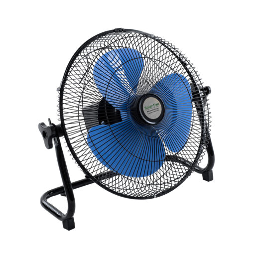 GloboStar® SOLARO-FAN 85351 Solar Fan Αυτόνομος Ηλιακός Επιδαπέδιος Ανεμιστήρας 25W 2 Λειτουργιών Ρεύματος με AC 220-240V ή με Φωτοβολταϊκό Panel 9V 12W & Επαναφορτιζόμενη Μπαταρία Li-ion 7.4V 4400mAh – 12 Ταχύτητες – Ενσωματωμένο USB 2.0 Charger Συσκευών – IP20 – Μ42 x Π20 x Υ35cm – Μαύρο & Μπλε – 2 Years Warranty