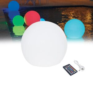 GloboStar® 85360 Ακρυλικό Φωτιστικό Μπάλα Εξωτερικού Χώρου – Πισίνας LED Globe 5W Φ10 Επαναφορτιζόμενο Μπαταρίας με Καλώδιο USB – Φορτιστή και Ασύρματο Χειριστήριο IR Αδιάβροχο IP68 Πολύχρωμο RGBW