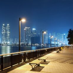 LED ηλιακό φωτιστικό δρόμου 15W Φυσικό λευκό 4000K Μαύρο σώμα με ανιχνευτή για ιστό & τοίχο V-TAC – 8549