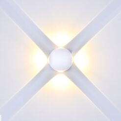 Επιτοίχιο Φωτιστικό LED Λευκό ΙP65 Αλουμίνιο V-TAC 4W 3000K Θερμό – 8551