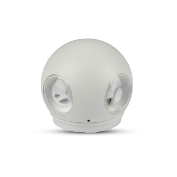 Επιτοίχιο Φωτιστικό LED Λευκό ΙP65 Αλουμίνιο V-TAC 4W 3000K Θερμό – 8551