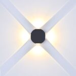 Επιτοίχιο Φωτιστικό LED Μαύρο ΙP65 Αλουμίνιο V-TAC 4W 3000K Θερμό – 218553