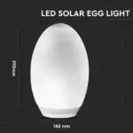 Εξωτερικό φωτιστικό LED μπαταρίας 0.2W RGB+WW αβγό ηλιακό V-TAC – 8557