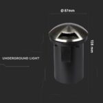 Φωτιστικό 1xMR16 Χωνευτό 1 Δέσμης Αδιάβροχο IP67 Inox V-TAC – 8567