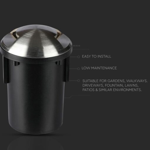 Φωτιστικό 1xMR16 Χωνευτό 2 Δεσμών Αδιάβροχο IP67 Inox V-TAC – 8568