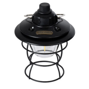 GloboStar® 85695 Αυτόνομο Φανάρι Camping LED 4W USB 2.0 με Επαναφορτιζόμενη Μπαταρία 1 x 18650 2000mAh Li-ion Power Bank IP20 Dimmable Μαύρο με Διάφανο Γυαλί CCT Εναλλαγή Φωτισμού μέσω On/Off All In One Ψυχρό 6000K+Φυσικό 4500K+Θερμό 2700K Φ13.5 x Υ17.5cm