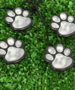 GloboStar® 85700 Διακοσμητική Γιρλάντα Anime Footprints 2.5 Μέτρων με Controller 8 Προγραμμάτων Φωτισμού – 4 LED 2W με Ενσωματωμένη Μπαταρία 600mAh – Φωτοβολταϊκό Πάνελ – Αισθητήρα Ημέρας-Νύχτας – Βάση Κήπου & Μαύρο Καλώδιο Αδιάβροχη IP65 Πολύχρωμη RGB Μ2