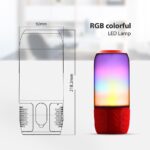 Φορητό Ασύρματο Ηχείο- Φωτιστικό Γραφείου Bluetooth με Μπαταρία και RGB LED Φωτισμό 6W V-TAC Κόκκινο – 8571