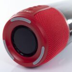 Φορητό Ασύρματο Ηχείο- Φωτιστικό Γραφείου Bluetooth με Μπαταρία και RGB LED Φωτισμό 6W V-TAC Κόκκινο – 8571