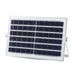 LED Προβολέας με Φ/Β Πανελ 12W Μαύρος V-TAC IP65 5000mAh DC 3.2V 120° 550lm Φυσικό Λευκό 4000K – 8573