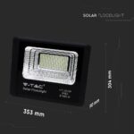 LED Προβολέας με Φ/Β Πανελ 40W Μαύρος V-TAC IP65 20000mAh DC 10V 120° 3100lm Φυσικό Λευκό 4000K – 8577