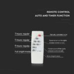 LED Προβολέας με Φ/Β Πανελ 40W Μαύρος V-TAC IP65 20000mAh DC 10V 120° 3100lm Φυσικό Λευκό 4000K – 8577