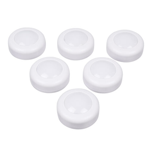 GloboStar® 85818 Φωτιστικά Νυκτός Μπαταρίας LED SMD 5050 6W 600lm με Ασύρματο Χειριστήριο RF – ΣΕΤ 6 Τεμαχίων Πολύχρωμα RGB