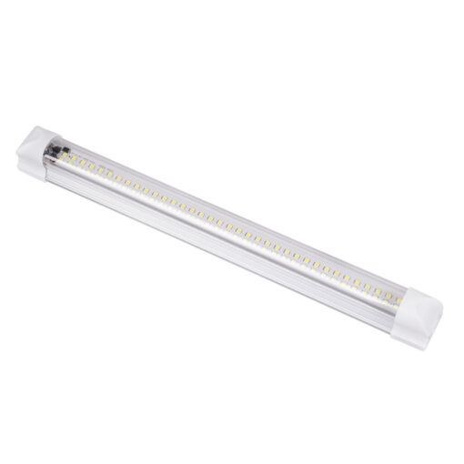 GloboStar® 85822 Φωτιστικό Καμπίνας – Cabinet Light 30CM – LED SMD 2835 10W 1000lm DC 12-85V με Κόλλα Διπλής Όψης 3M – Διακόπτη On/Off – Ψυχρό Λευκό 6000K