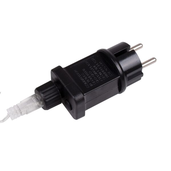 85841 Διακοσμητική Γιρλάντα 33 Μέτρα με Controller 8 Προγραμμάτων Εναλλαγών Φωτισμού – Επεκτεινόμενη 300 LED 3.6W AC 230V με Διάφανο Καλώδιο & Πρίζα Schuko Αδιάβροχη IP44 RGB Μ33m