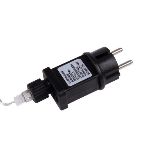 85842 Διακοσμητική Γιρλάντα 20 Μέτρα με Controller 8 Προγραμμάτων Εναλλαγών Φωτισμού – 200 LED 1.3W AC 230V με Χάλκινο Καλώδιο & Πρίζα Schuko Αδιάβροχη IP44 Θερμό Λευκό 3000K Μ20m
