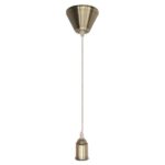 NTOYI ΚΡΕΜΑΣΤΟ ΜΠΡΟΝΖΕ (ΓΙΑ ΦΩΤΙΣΤΙΚΑ) Ε27 EUROLAMP – 147-23131