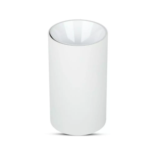 Επιφανειακό φωτιστικό Spot GU10 με κυλινδρικό λευκό σώμα και λευκό ανακλαστήρα V-TAC – 8588