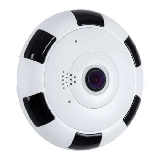 GloboStar® 86027 Επιτοίχια IP Camera 1080P WiFi 360° Μοιρών – Νυχτερινή Όραση με LED IR – Διπλή Κατέυθυνση Ομιλίας – Ανιχνευτή Κίνησης – Νυχτερινή Λήψη – Λευκό Μαύρο