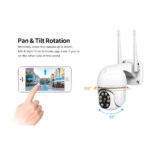 GloboStar® 86042 Ασύρματο Καταγραφικό με Οθόνη – 8 x Camera 2MP 1080P WiFi  360° Μοιρών – Αδιάβροχο IP66 – Νυχτερινή Όραση με LED IR – Διπλή Κατέυθυνση Ομιλίας – Ανιχνευτή Κίνησης – Νυχτερινή Λήψη – Λευκό